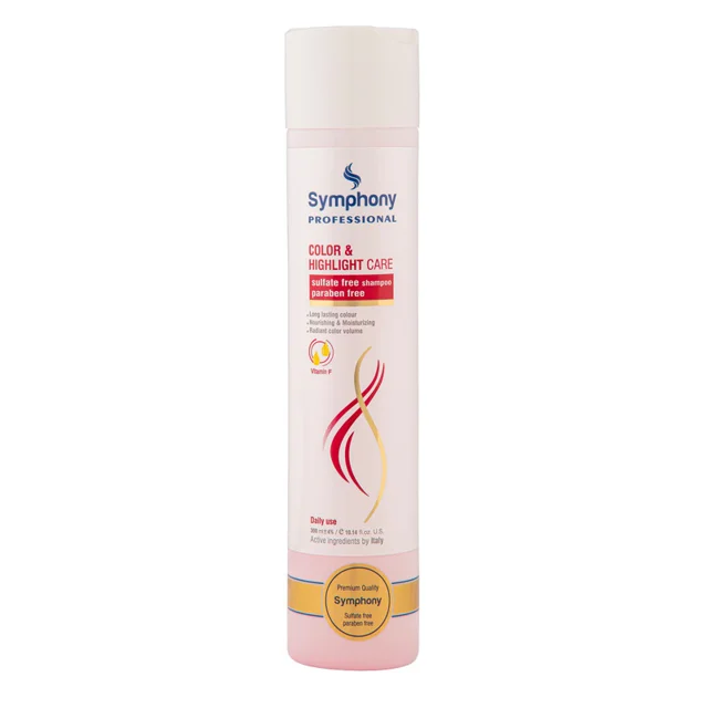 شامپو تثبیت کننده رنگ مو سیمفونی مدل Color & Highlight حجم 300 میلی لیتر 102627011